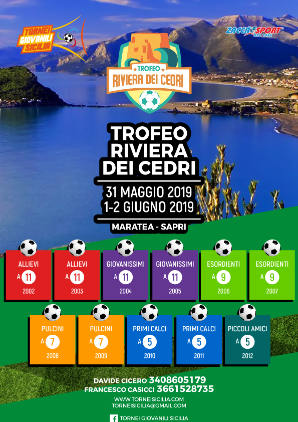 Read more about the article Trofeo Riviera dei Cedri: Tornei Giovanili Sicilia alla scoperta di Maratea e Sapri